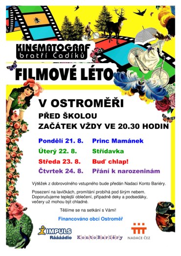 Program letního kina Ostroměř