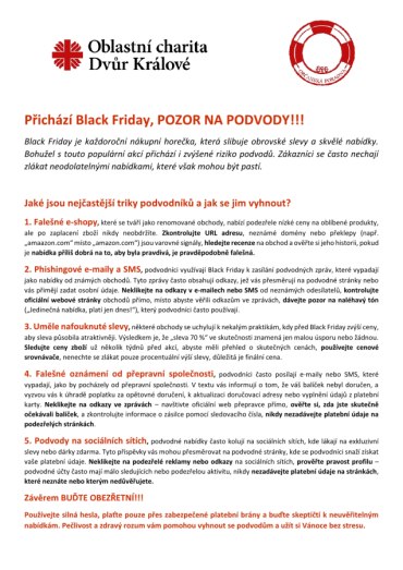 Přichází Black Friday, pozor na podvody!