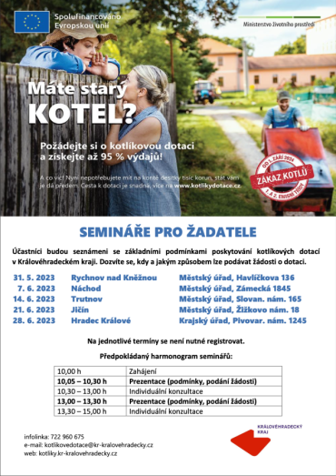 Kotlíková dotace - seminář pro žadatele