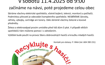 Sběr elektroodpadu a železného šrotu