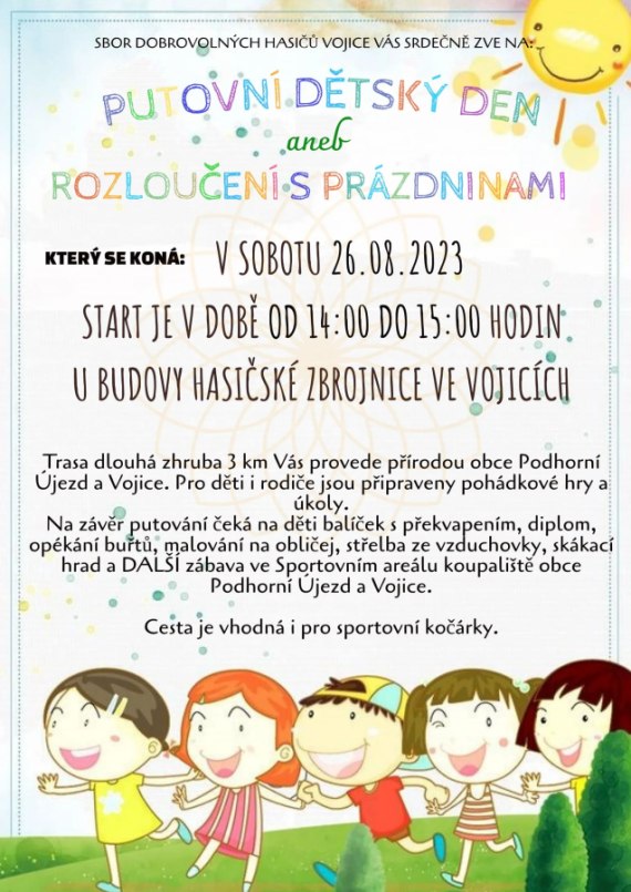 Putovní dětský den aneb rozloučení s prázdninami