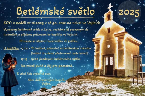 Betlémské světlo 2025