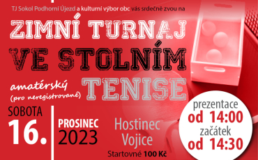 Turnaj ve stolním tenise dospěláci