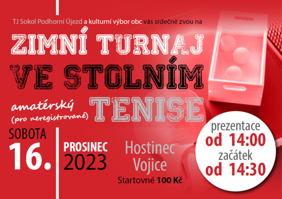 Turnaj ve stolním tenise dospěláci