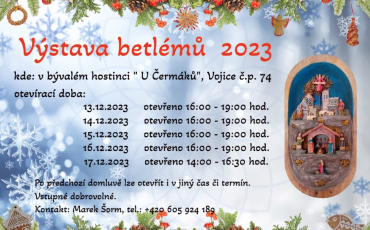 Výstava betlémů 2023