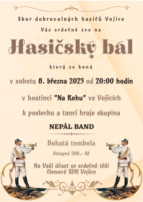 Hasičský bál 2025