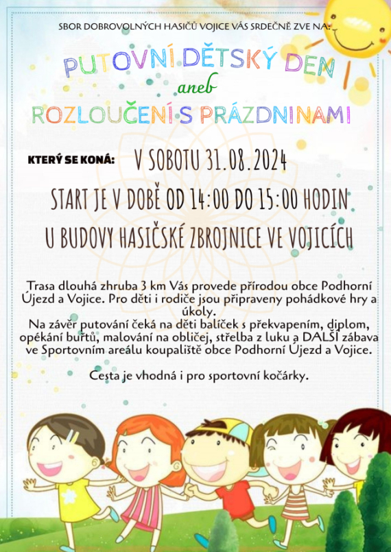 Putovní dětský den aneb rozloučení s prázdninami