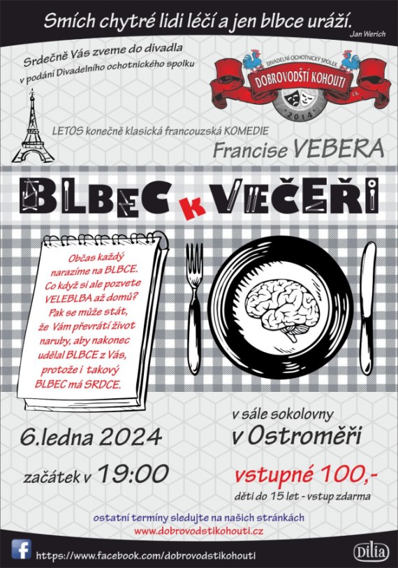 Divadelní představení Blbec k večeři