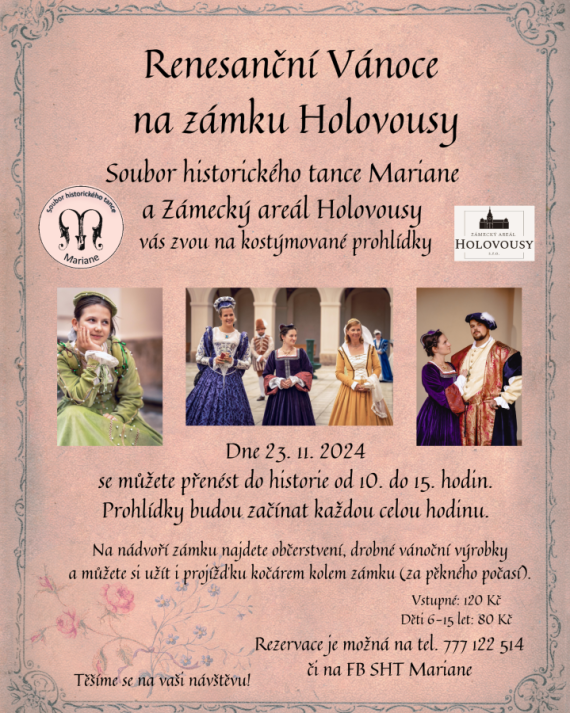 Renesanční Vánoce na zámku Holovousy