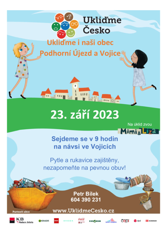 Ukliďme Česko - ukliďme i naši obec Podhorní Újezd a Vojice