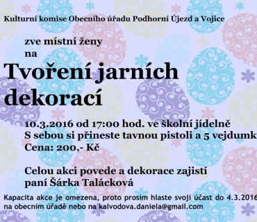 2016 - Tvoření jarních dekorací